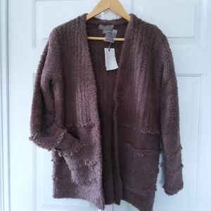 Barefoot Dreams NWT Cozy Chic Sable Sweater